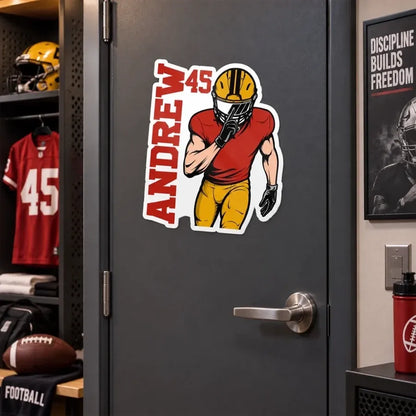 Personalized American Football Magnetic Sheet