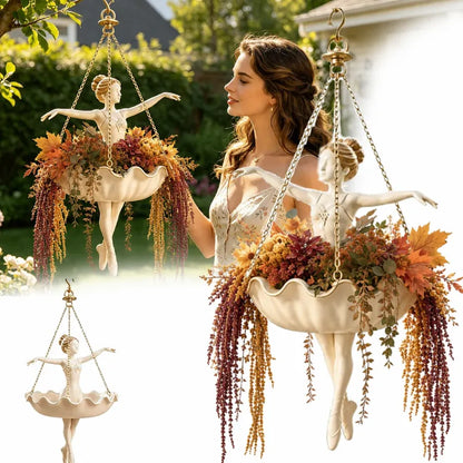 Ballet Dancer Hanging Planter