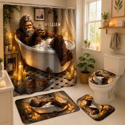 Personalized Bigfoot Bathroom Set