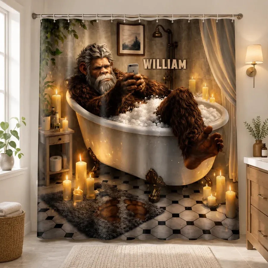 Personalized Bigfoot Bathroom Set