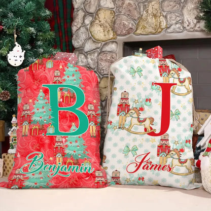 Personalized Christmas Drawstring Bag