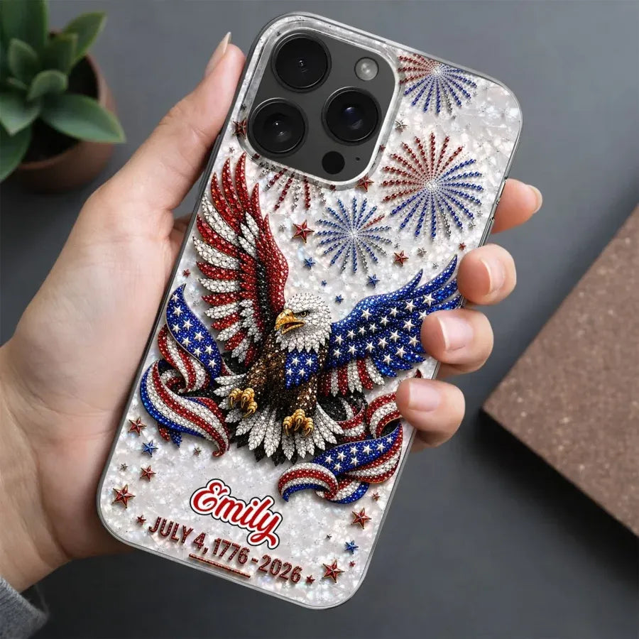 Personalized Bald Eagle Phone Case