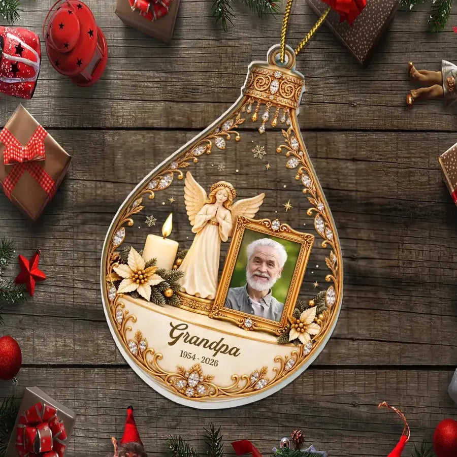 Personalized Angel Memorial Acrylic Ornament