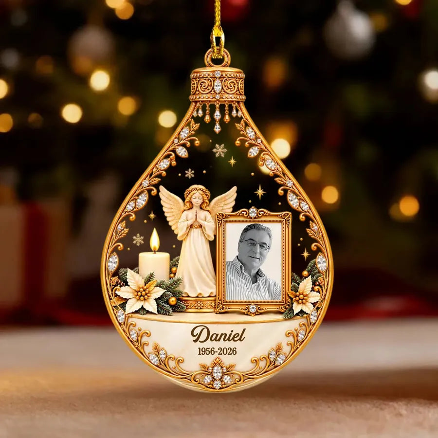 Personalized Angel Memorial Acrylic Ornament