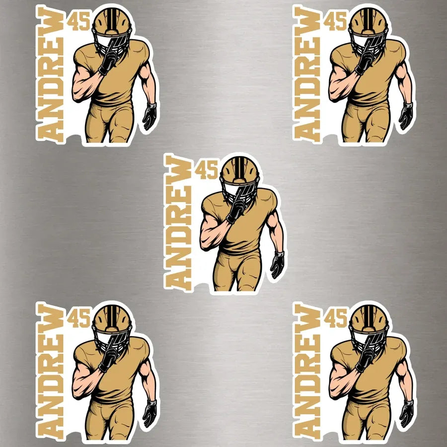 Personalized American Football Magnetic Sheet