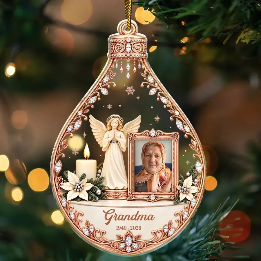 Personalized Angel Memorial Acrylic Ornament
