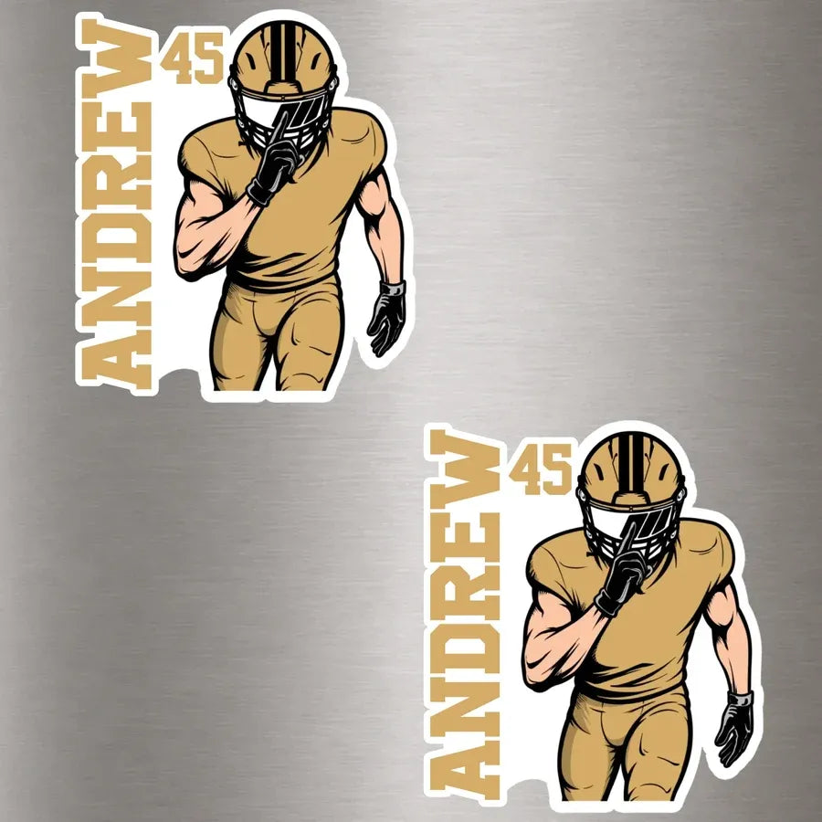 Personalized American Football Magnetic Sheet