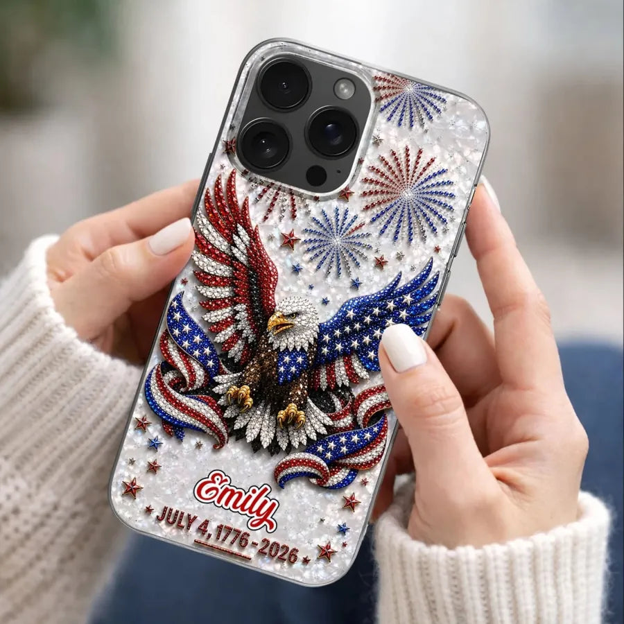 Personalized Bald Eagle Phone Case