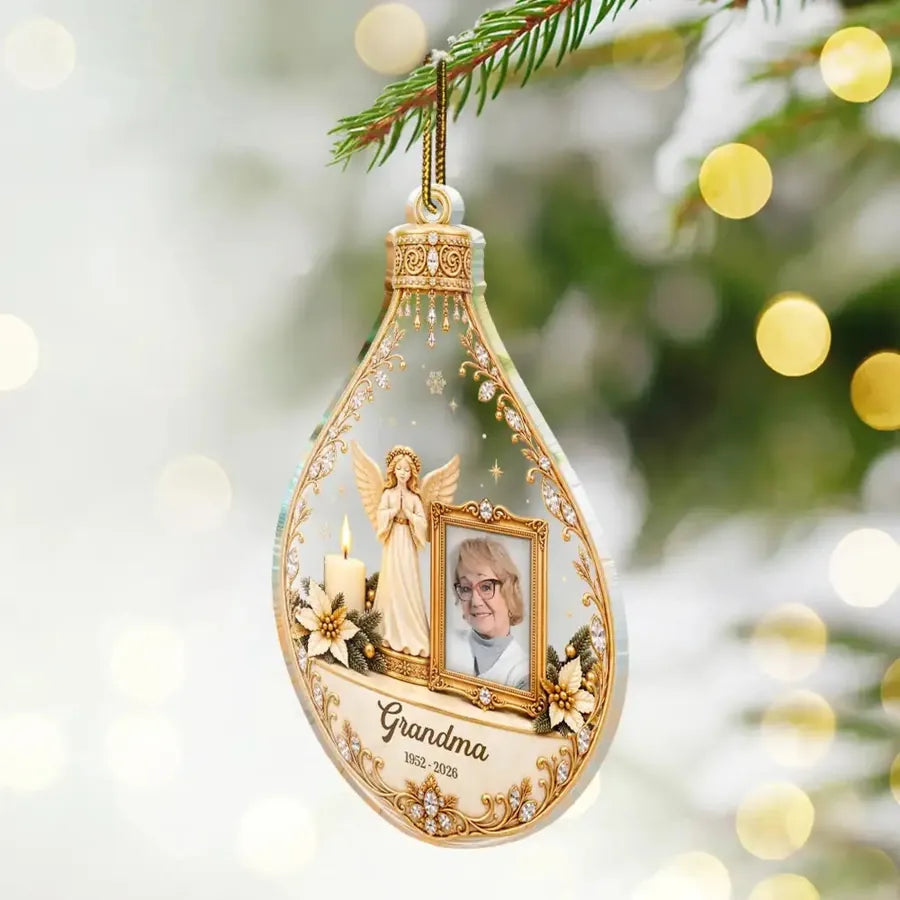 Personalized Angel Memorial Acrylic Ornament