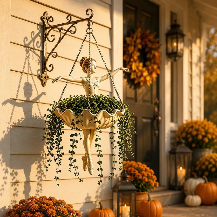 Ballet Dancer Hanging Planter
