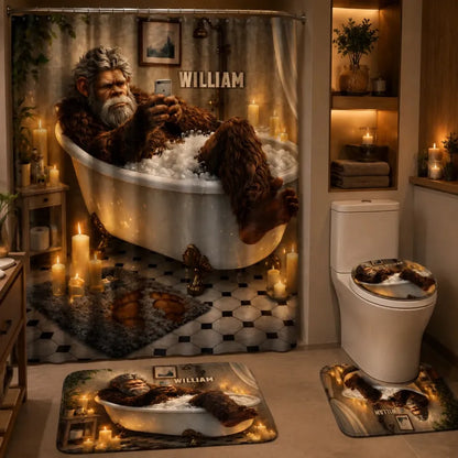 Personalized Bigfoot Bathroom Set