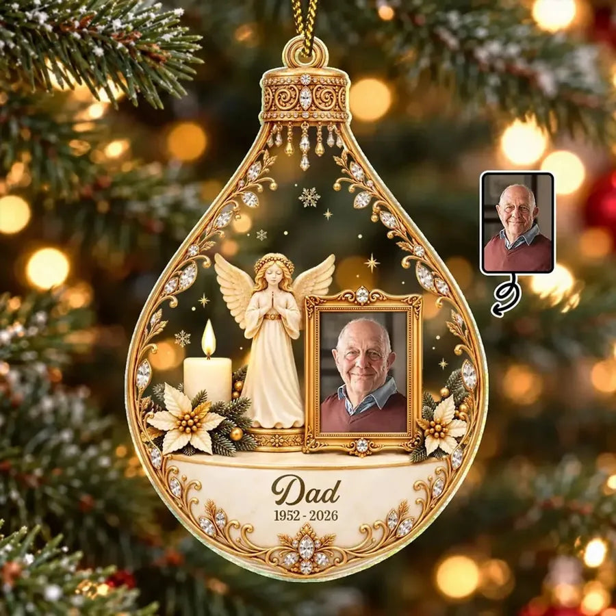 Personalized Angel Memorial Acrylic Ornament