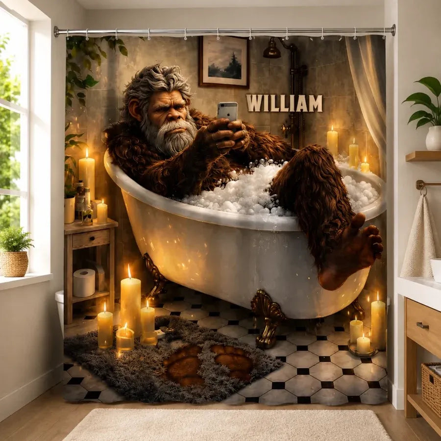 Personalized Bigfoot Bathroom Set