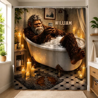 Personalized Bigfoot Bathroom Set