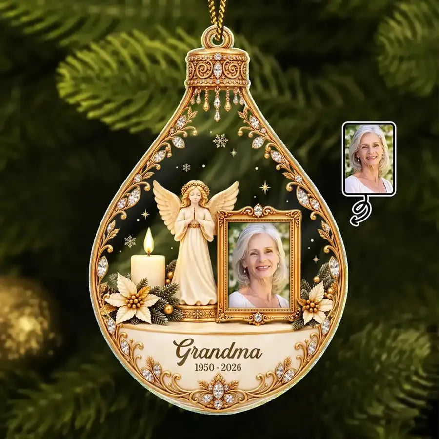 Personalized Angel Memorial Acrylic Ornament
