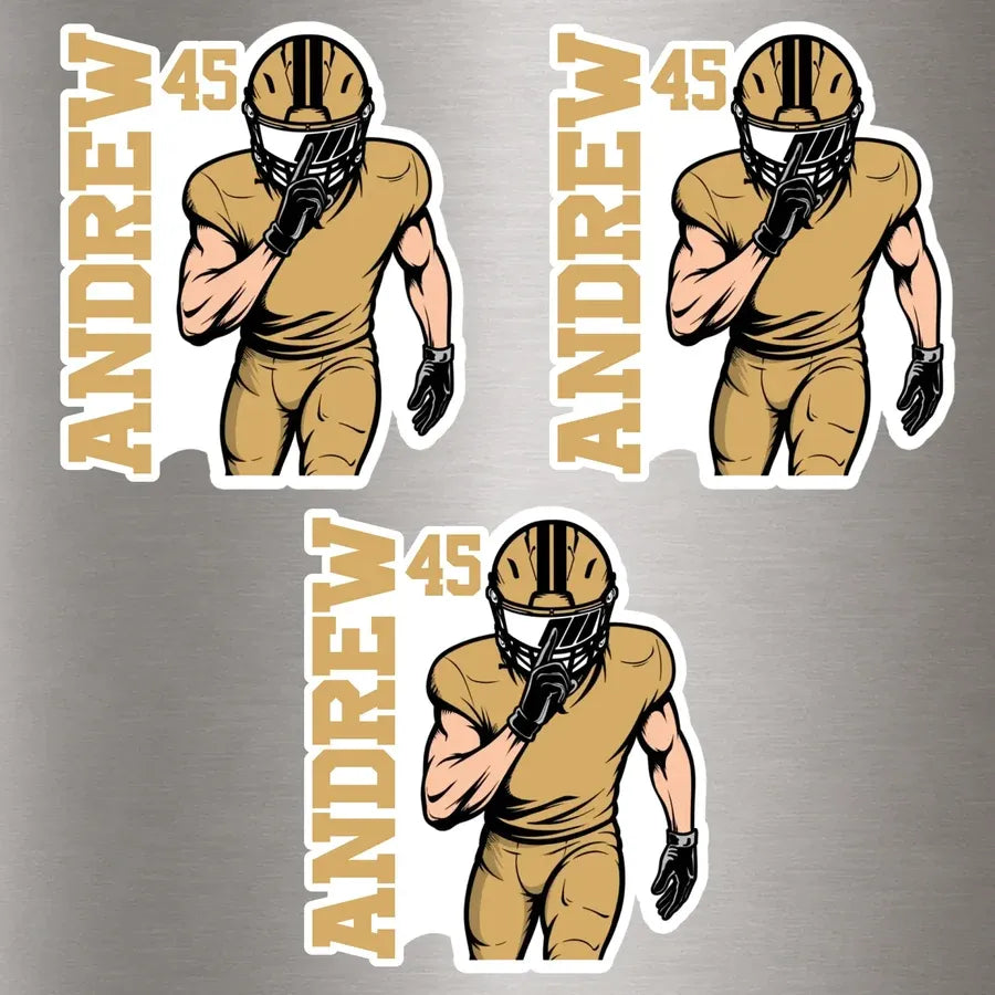 Personalized American Football Magnetic Sheet