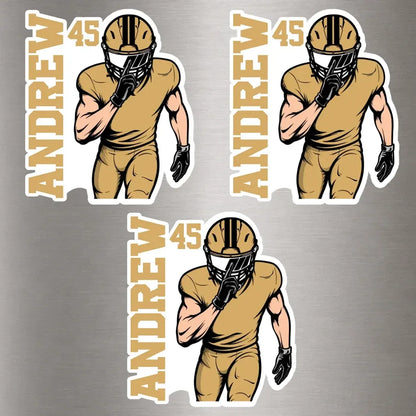 Personalized American Football Magnetic Sheet