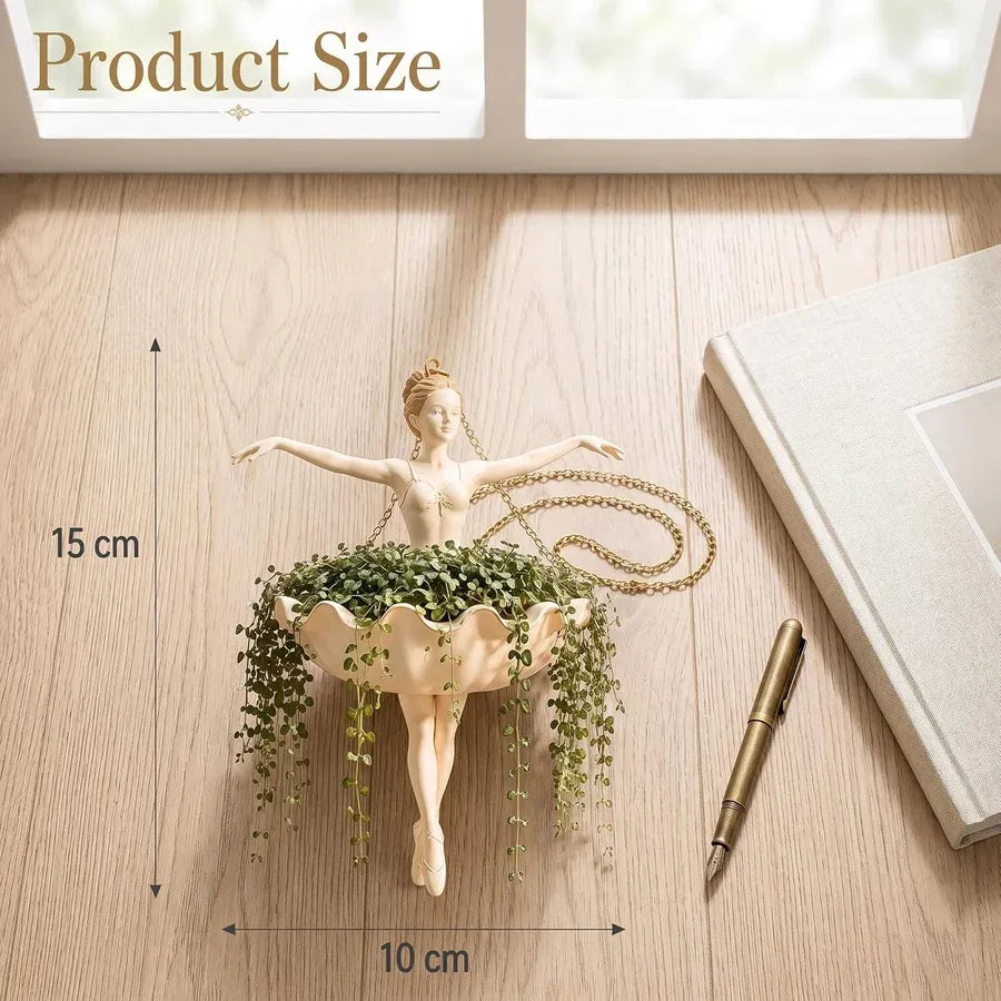 Ballet Dancer Hanging Planter