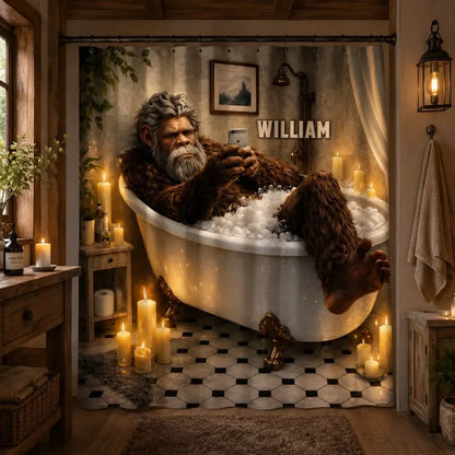 Personalized Bigfoot Bathroom Set
