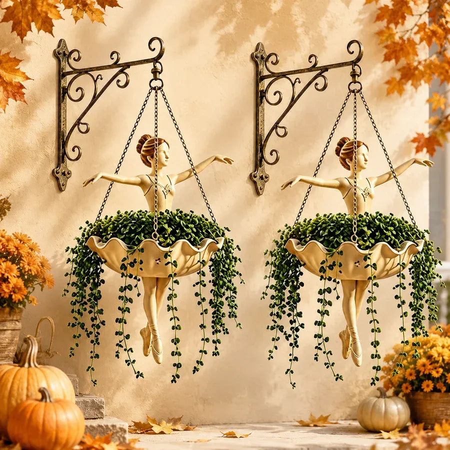 Ballet Dancer Hanging Planter