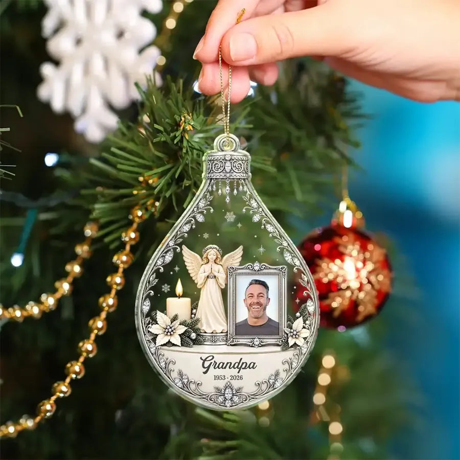 Personalized Angel Memorial Acrylic Ornament