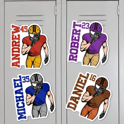 Personalized American Football Magnetic Sheet